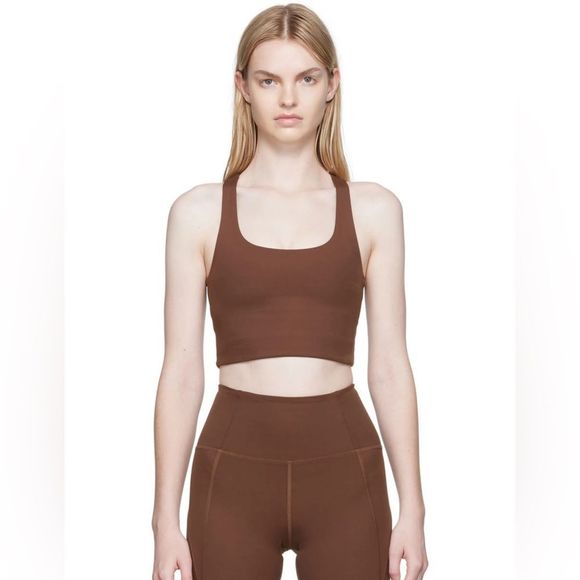 girlfriend collective Tops - NWOT GIRLFRIEND COLLECTIVE Brown Paloma  Sport Bra L